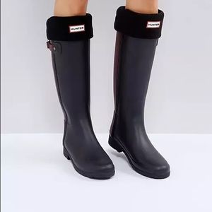 Black Hunter Tall Boot Socks